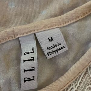 Pink with white polka dot tee